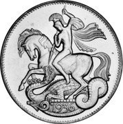 UK Crown (Edward VIII) X# M2 1936 coin reverse