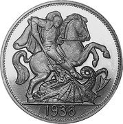 UK Crown (Edward VIII) X# M10 1936 coin reverse