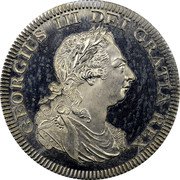 UK Crown Georg III 1808 (2007) Proof X# M125b GEORGIUS III DEI GRATIA REX. coin obverse UK Crown Georg III 1808 (2007) Proof X# M125b GEORGIUS III DEI GRATIA REX. coin obverse