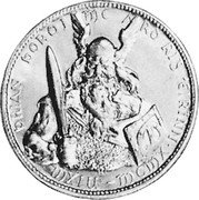 Ireland Crown Ireland Crown (1960) X# 7 BRIAN BORO I MC N RO RIS E I RINN MXIU- MCMX coin obverse