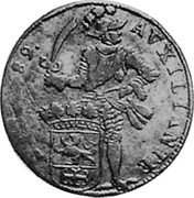 Netherlands Daadler of 30 Stuivers 1689 KM# 20 Gelderland - Zutphen Commune Standard Coinage AVXILIANTE 89 coin obverse
