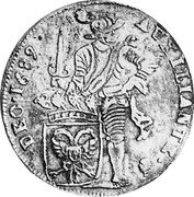 Netherlands Daalder 1689 KM# 30 Gelderland - Nijmegen City Standard Coinage AVXILIANTE DEO 1689 coin obverse Netherlands Daalder 1689 KM# 30 Gelderland - Nijmegen City Standard Coinage AVXILIANTE DEO 1689 coin obverse