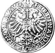 Netherlands Daalder ND KM# 17 Gelderland - Anholt Manor Standard Coinage FERDINAND II D G RO IMP SEM AVG 16 20 coin reverse