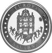 Spain Diez Ecu X# M68 Kingdom EUROPA - NAVARRA coin reverse