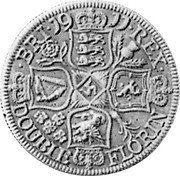 UK Double Florin (George V) X# 64 BRI 1911 REX DOUBLE FLORIN coin reverse UK Double Florin (George V) X# 64 BRI 1911 REX DOUBLE FLORIN coin reverse