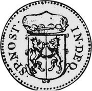 Netherlands Duit 1663 KM# 47.1 Gelderland Province Standart Coinage IN DEO SP NOST coin obverse Netherlands Duit 1663 KM# 47.1 Gelderland Province Standart Coinage IN DEO SP NOST coin obverse