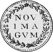 Netherlands Duit KM# 5 Gelderland - Nijmegen City Standard Coinage NOV IMA GVM coin obverse Netherlands Duit KM# 5 Gelderland - Nijmegen City Standard Coinage NOV IMA GVM coin obverse