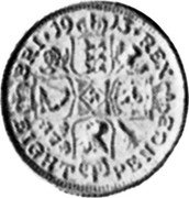 UK Eight pence George V 1913 Proof X# 67 BRI 1913 REX EIGHT PENCE coin reverse UK Eight pence George V 1913 Proof X# 67 BRI 1913 REX EIGHT PENCE coin reverse