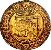 Netherlands Gold Rider 1620 Cross KM# 17.1 Gelderland Province Standart Coinage CONCORDIA RES PARVAE CRESCVNT 16 20 coin reverse Netherlands Gold Rider 1620 Cross KM# 17.1 Gelderland Province Standart Coinage CONCORDIA RES PARVAE CRESCVNT 16 20 coin reverse