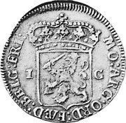 Netherlands Gulden Standing Female Figure Friesland Province 1721 KM# 73 MO ARG ORD FAED BELG FRI 1 G coin obverse Netherlands Gulden Standing Female Figure Friesland Province 1721 KM# 73 MO ARG ORD FAED BELG FRI 1 G coin obverse