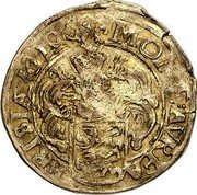 Netherlands Gulden 1619 Lion KM# 38 Friesland Province Trade Coinage MONE AVREA FRISTÆ 1619 coin obverse Netherlands Gulden 1619 Lion KM# 38 Friesland Province Trade Coinage MONE AVREA FRISTÆ 1619 coin obverse