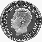 UK Halfcrown (Edward VIII) X# 120 EDWARDVS VIII DEI GRA BRITT OMN REX coin obverse