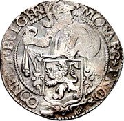 Netherlands Lion Daalder 1607 No mintmark KM# 23.1 Friesland Province Standard Coinage MO ARG PRO CONFOE BELG FRI coin obverse Netherlands Lion Daalder 1607 No mintmark KM# 23.1 Friesland Province Standard Coinage MO ARG PRO CONFOE BELG FRI coin obverse
