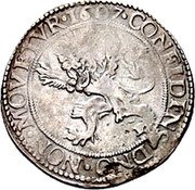 Netherlands Lion Daalder 1607 No mintmark KM# 23.1 Friesland Province Standard Coinage CONFIDENS DNO NON MOVETVR I607 coin reverse Netherlands Lion Daalder 1607 No mintmark KM# 23.1 Friesland Province Standard Coinage CONFIDENS DNO NON MOVETVR I607 coin reverse