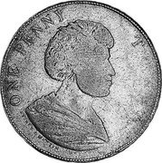 New Zealand One Penny (Edward Waters) KM# Tn70.2 ONE PENNY T coin reverse New Zealand One Penny (Edward Waters) KM# Tn70.2 ONE PENNY T coin reverse