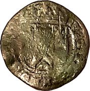 Netherlands Oord 1609 KM# 7 Gelderland - Huissen Commune Standard Coinage IVSTITIA . THRONVM . FIR(MAT) coin obverse Netherlands Oord 1609 KM# 7 Gelderland - Huissen Commune Standard Coinage IVSTITIA . THRONVM . FIR(MAT) coin obverse