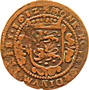 Netherlands Oord 1612 KM# 26a Friesland Province Standard Coinage MO NOVA ORDINVM FRIS 161Z coin obverse Netherlands Oord 1612 KM# 26a Friesland Province Standard Coinage MO NOVA ORDINVM FRIS 161Z coin obverse