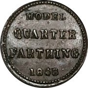 UK Quarter Farthing Victoria 1848 X# 4 MODEL QUARTER FARTHING 1848 coin reverse UK Quarter Farthing Victoria 1848 X# 4 MODEL QUARTER FARTHING 1848 coin reverse