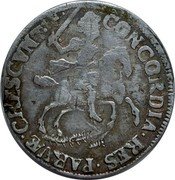 Netherlands Rijderschelling 1691 Siren KM# 48 Groningen & Ommeland City Standard Coinage CONCORDIA RES PARVAE CRESCVNT coin reverse Netherlands Rijderschelling 1691 Siren KM# 48 Groningen & Ommeland City Standard Coinage CONCORDIA RES PARVAE CRESCVNT coin reverse