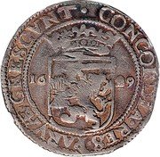 Netherlands Rijksdaalder KM# 22 Friesland Province Standard Coinage CONCORDIA RES PARVAE CRESCVNT coin reverse Netherlands Rijksdaalder KM# 22 Friesland Province Standard Coinage CONCORDIA RES PARVAE CRESCVNT coin reverse