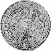 Netherlands Rose Noble ND Cross KM# 11 Gelderland Province Standart Coinage ADIVTORIVM NRM IN NOMINE DOM coin reverse Netherlands Rose Noble ND Cross KM# 11 Gelderland Province Standart Coinage ADIVTORIVM NRM IN NOMINE DOM coin reverse