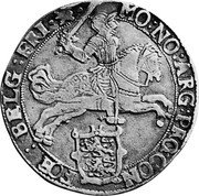 Netherlands Silver Rider 1659 KM# 52 Friesland Province Standard Coinage MO NO ARG PRO CON FOE BELG FRI coin obverse