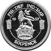 UK Sixpence (Edward VIII) X# 117 FID DEF IND IMP 1937 SIXPENCE coin reverse UK Sixpence (Edward VIII) X# 117 FID DEF IND IMP 1937 SIXPENCE coin reverse