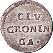 Netherlands Stuiver Weapon 1690 KM# 47 CIV GRONIN GA coin reverse Netherlands Stuiver Weapon 1690 KM# 47 CIV GRONIN GA coin reverse