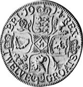 UK Twelve Groats (George V- pattern) X# 68 BRI 1914 REX TWELVE GROATS coin reverse UK Twelve Groats (George V- pattern) X# 68 BRI 1914 REX TWELVE GROATS coin reverse