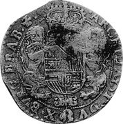 Netherlands 1/2 Ducaton 1666 KM# 73.2 Spanish Rule Standard Coinage ARCHID AVST DVX BVRG BRAB Z coin reverse Netherlands 1/2 Ducaton 1666 KM# 73.2 Spanish Rule Standard Coinage ARCHID AVST DVX BVRG BRAB Z coin reverse