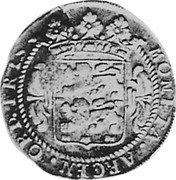 Netherlands 1/2 Florijn ND KM# 68 Holland Province Countermarked Coinage MONETA ARGEN ORD TRES coin reverse Netherlands 1/2 Florijn ND KM# 68 Holland Province Countermarked Coinage MONETA ARGEN ORD TRES coin reverse