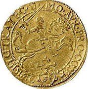 Netherlands 1/2 Gold Rider Utrecht Province 1614 KM# 16 MO AVR PRO CONFOE BELG TRAJIC coin obverse Netherlands 1/2 Gold Rider Utrecht Province 1614 KM# 16 MO AVR PRO CONFOE BELG TRAJIC coin obverse