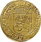 Netherlands 1/2 Gold Rider Utrecht Province 1614 KM# 16 CONCORDIA RES PARA CRESCVNT 16 07 coin reverse Netherlands 1/2 Gold Rider Utrecht Province 1614 KM# 16 CONCORDIA RES PARA CRESCVNT 16 07 coin reverse