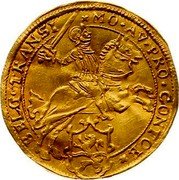 Netherlands 1/2 Rider (Equestrian Knight) KM# 14 MO AV PRO CONFOE BELG TRANS coin obverse Netherlands 1/2 Rider (Equestrian Knight) KM# 14 MO AV PRO CONFOE BELG TRANS coin obverse