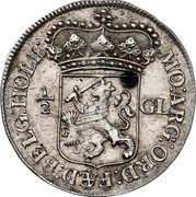 Netherlands 1/2 Gulden 1694 KM# 72 Holland Province Standard Coinage MO NO ORD FAED BELG HOLL 1/2 GL coin obverse