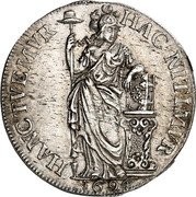 Netherlands 1/2 Gulden 1694 KM# 72 Holland Province Standard Coinage HAC NITIMVR - HANC TVEMVR 1694 coin reverse