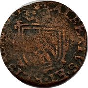 Netherlands 1/2 Liard (6 Mites. Gigot) Brabant Coinage 1617 KM# 32.4 ALBERTVS ET ELISABET D G coin obverse Netherlands 1/2 Liard (6 Mites. Gigot) Brabant Coinage 1617 KM# 32.4 ALBERTVS ET ELISABET D G coin obverse