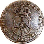 Netherlands 1/2 Liard (6 Mites. Gigot) Charles II 1700 KM# 118 ARCHID AVST DVX BVRG BRAB Z 17 00 coin reverse Netherlands 1/2 Liard (6 Mites. Gigot) Charles II 1700 KM# 118 ARCHID AVST DVX BVRG BRAB Z 17 00 coin reverse