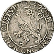 Netherlands 1/2 Lion Daalder Standing Armored Knight Overijssel 1647 Lily KM# 43 CONFIDENS DNO NON MOVETVR 1646 coin reverse Netherlands 1/2 Lion Daalder Standing Armored Knight Overijssel 1647 Lily KM# 43 CONFIDENS DNO NON MOVETVR 1646 coin reverse