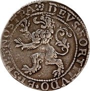 Netherlands 1/2 Lion Daalder West Friesland Figure Shield Lion 1604 KM# 9 ... VS FORTIT ... ET SPES NO... TRA coin reverse Netherlands 1/2 Lion Daalder West Friesland Figure Shield Lion 1604 KM# 9 ... VS FORTIT ... ET SPES NO... TRA coin reverse