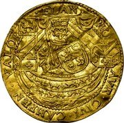 Netherlands 1/2 Noble ND KM# 10 Overijssel - Kampen City Standard Coinage MON AVR CIVI CAMPEN VALO FLAN coin obverse Netherlands 1/2 Noble ND KM# 10 Overijssel - Kampen City Standard Coinage MON AVR CIVI CAMPEN VALO FLAN coin obverse