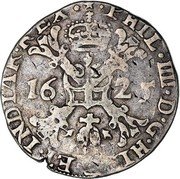 Netherlands 1/2 Patagon Philip IV 1625 KM# 46.5 PHIL IIII D G HISP ET INDIAR REX 16 25 coin obverse