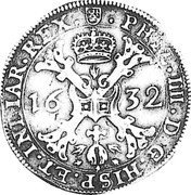 Netherlands 1/2 Patagon Philip IV 1632 KM# 16 PHIL IIII D G HISP ET INDIAR REX 16 32 coin obverse Netherlands 1/2 Patagon Philip IV 1632 KM# 16 PHIL IIII D G HISP ET INDIAR REX 16 32 coin obverse