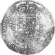 Netherlands 1/2 Patagon Philip IV 1632 KM# 16 ARCHID AVST DVX BVRG LUVXEM ZC coin reverse Netherlands 1/2 Patagon Philip IV 1632 KM# 16 ARCHID AVST DVX BVRG LUVXEM ZC coin reverse