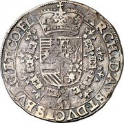 Netherlands 1/2 Patagon (24 Sols) Albert & Isabella 1620 KM# 30 ARCHID AVST DVCES BVRG ET CO FL coin reverse