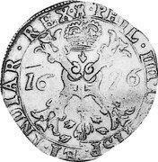 Netherlands 1/2 Patagon (Philip IV) KM# 48 PHIL IIII D G HISP ET INDIAR REX 16 26 coin obverse Netherlands 1/2 Patagon (Philip IV) KM# 48 PHIL IIII D G HISP ET INDIAR REX 16 26 coin obverse