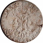 Netherlands 1/2 Patagon (Philip IV) KM# 46.4 PHIL IIII D G HISP ET INDIAR REX 16 33 coin obverse