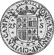 Netherlands 1/2 Rijksdaalder 1601 KM# 3 Overijssel - Kampen City Standard Coinage MONE ARGEN IMP CIVITA CAMPEN 25 S coin obverse