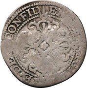 Netherlands 1/2 Roosschelling (3 Stuivers) Holland Province 1601 KM# 6 VIGILA TE DEO CONFID ENTES coin reverse Netherlands 1/2 Roosschelling (3 Stuivers) Holland Province 1601 KM# 6 VIGILA TE DEO CONFID ENTES coin reverse