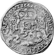 Netherlands 1/2 Silver Rider KM# 51 West Friesland Province Standard Coinage CONCORDIA RES PARVAE CRESCVNT 16 62 coin reverse Netherlands 1/2 Silver Rider KM# 51 West Friesland Province Standard Coinage CONCORDIA RES PARVAE CRESCVNT 16 62 coin reverse